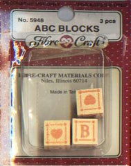ABC Blocks by Fibrecraft, 3 pcs.