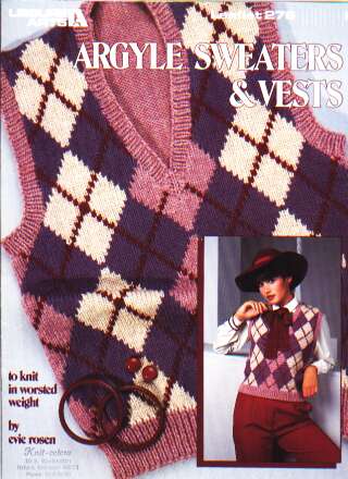 Argyle sweaters and vests to knit and crochet 276