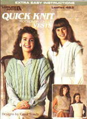 Quick knit mom and daughter vests to knit and crochet 483