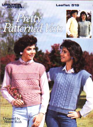Pretty patterned vests to knit and crochet 519