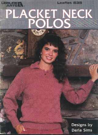 Placket neck polos to knit and crochet 535