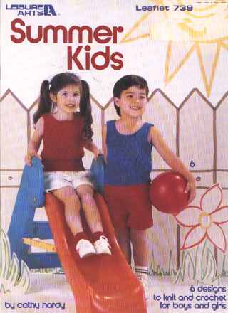 Summer kids, 6 designs to knit and crochet for children to knit and crochet 739