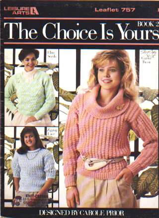 Three simple, easy to knit and crochet pattern stitches  757