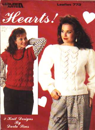 3 Heart knit designs to knit and crochet  773