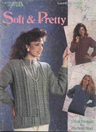 Soft & pretty 3 knit designs pullover to knit and crochet  802