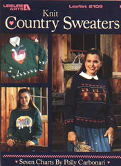 Knit country sweaters, 7 charts by Polly Carbonari to knit and crochet 2109