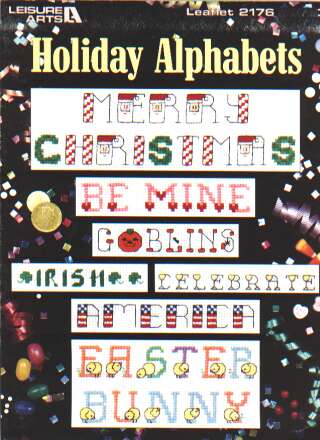 Holiday Alphabets to cross stitch 2176