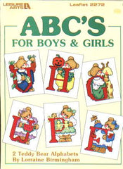 ABC's for boys and girls', 2 Teddy Bear alphabets  2272