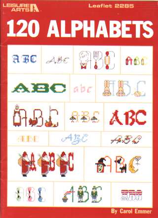 120 Alphabets!! 42 PAGES!  Great book, 2285