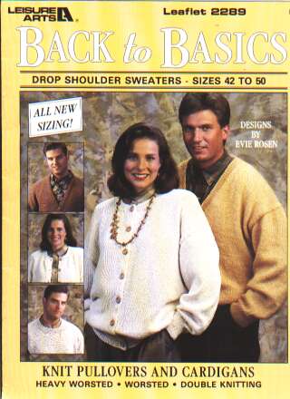 Back to basics, drop shoulder sweaters size 42-50 to knit and crochet 2289