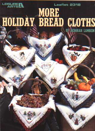 More holiday bread cloths, 9 designs to cross stitch 2318