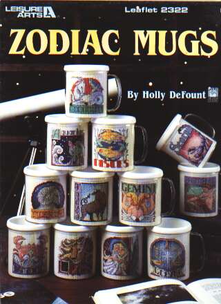Zodiac mugs to cross stitch 2322