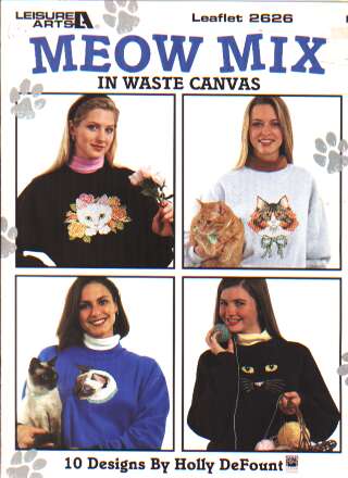 Meow mix in waste canvas, 10 designs  2626