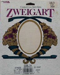 Zweigart Cream counted crossstitch fabric 25 count
