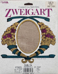 Zweigart Raw linen counted crossstitch fabric 25 count