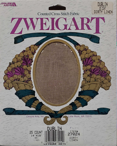 Zweigart dirty linen counted crossstitch fabric 25 count