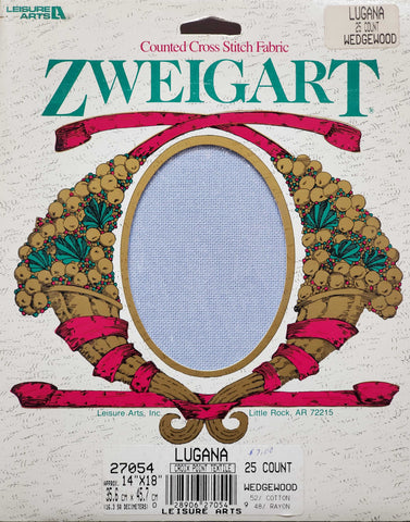Zweigart Wedgewood counted crossstitch fabric 25 count
