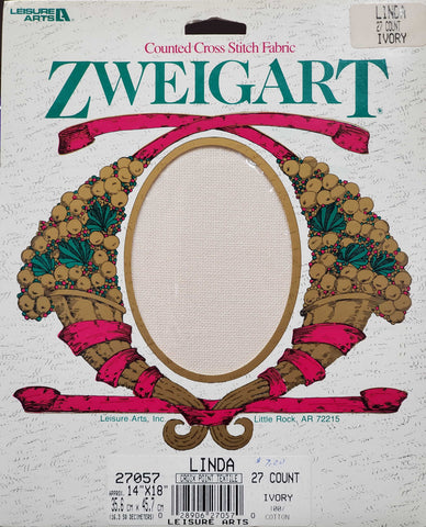 Zweigart Ivory counted crossstitch fabric 27 count