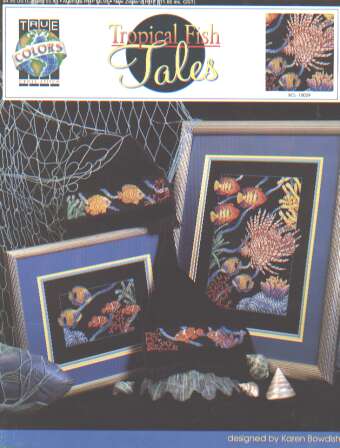 Tropical fish tales cross stitch booklet by Karen Bowdish LAST ONE