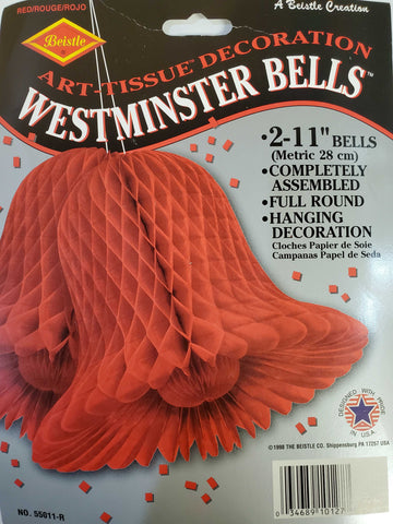 Large Red Westminster Bells