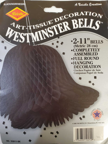 Large Black Westminster Bells