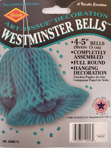 Small Teal Westminster Bells