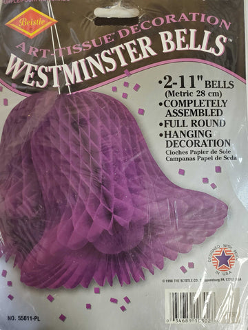 Large Purple Westminster Bells