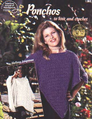 Ponchos to knit and crochet, 17 PAGES!  1306 **LAST ONE**