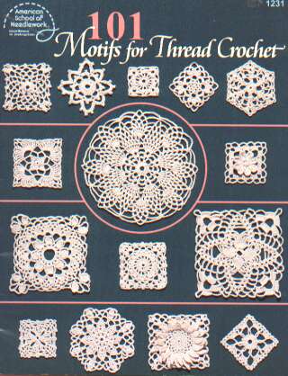 101 Motifs for thread crochet, 96 pages!!  1231  **LAST ONE**