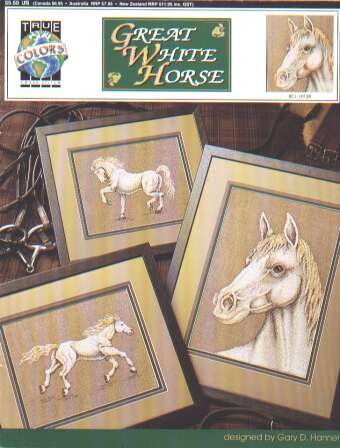 Great white horse cross stitch booklet  LAST ONE