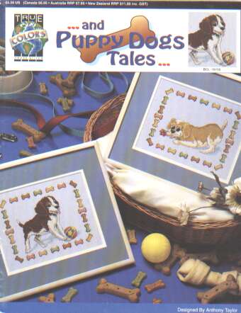 and Puppy dogs tales cross stitch booklet… designed by Anthony Taylor