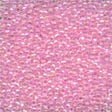 Petite Seed Beads Crystal Pink #42018 Dyed Rainbow 15/0 ( 2 mm )