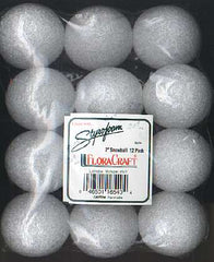 Floracraft styrofoam 2 inch snowball 12 pack