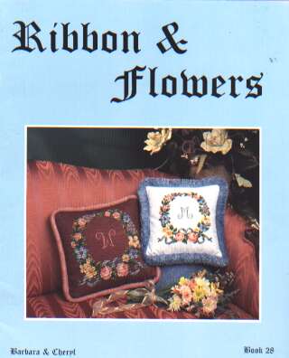 Ribbon and flowers crosstitch book by Barbara and Cheryl, 28 *last one*
