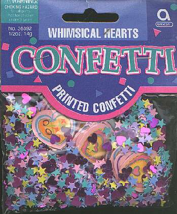 WHIMSICAL HEARTS confetti