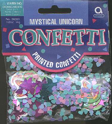 MYSTICAL UNICORN confetti