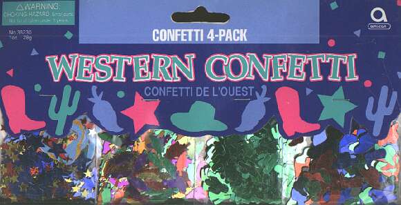 WESTERN confetti 4 pack