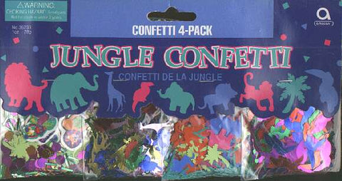 JUNGLE Confetti 4 pack