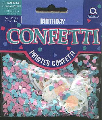 BIRTHDAY confetti