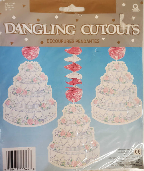 Wedding Cake Dangling Cutouts