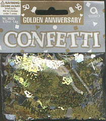 50th GOLDEN ANNIVERSARY confetti