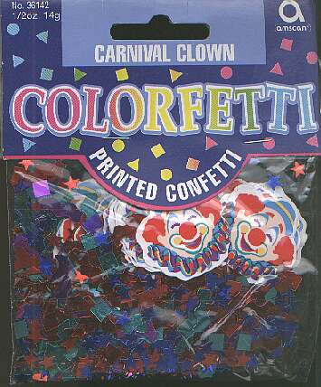 CARNIVAL CLOWN confetti