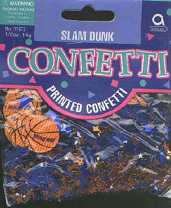 SLAM DUNK basketball confetti