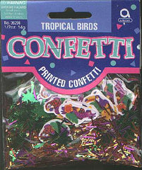 TROPICAL BIRDS confetti