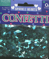 Sparkle hearts - GREEN confetti