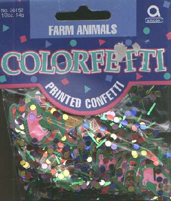 FARM ANIMALS confetti