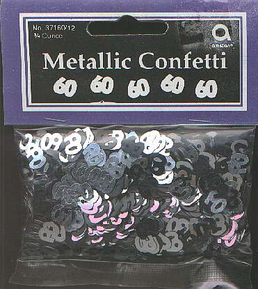 60 Metallic confetti