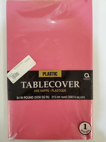 MAGENTA Round Plastic Table Cover by Amscan