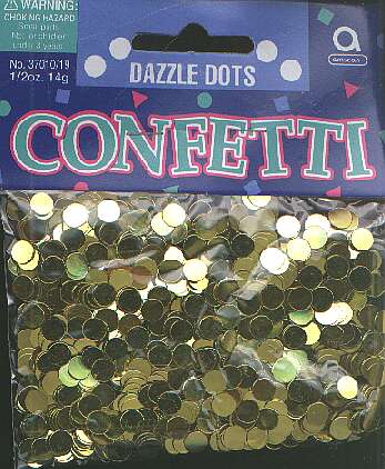 Dazzle dots - GOLD confetti