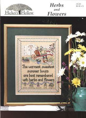 Herbs and flowers cross stitch leaflet, ds-82